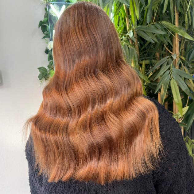 Before and after hair extensions transformation 1